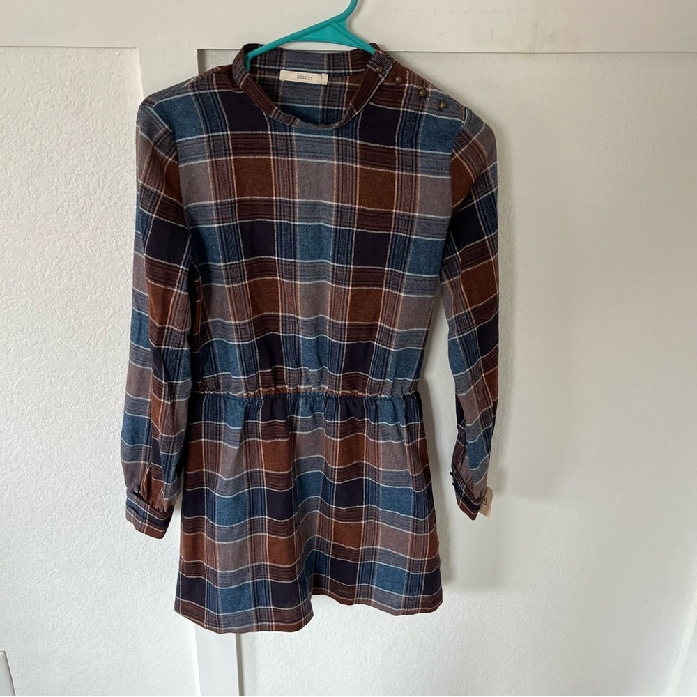 Sessun Women's XS Abbey Wool Plaid Dress